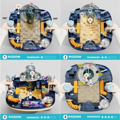 WOOPIE Kosminis 3D labirintas Vikrumo žaidimas Konsolė 1 WOOPIE Kosminis 3D labirintas Vikrumo žaidimas Konsolė 1