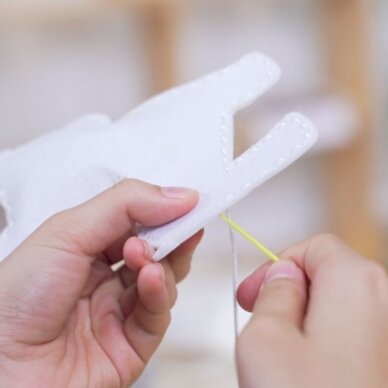 WOOPIE siuvimo rinkinys vaikams ŠUNIUKAI DIY raktų pakabukas 5