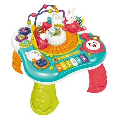 WOOPIE BABY Edukacinis interaktyvus staliukas 2in1 Pianinas Garsai 5