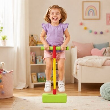WOOPIE Putų Žalias Pogo Šokliukas Vaikams Šokinėjimui Pusiausvyros Treniruotei 3