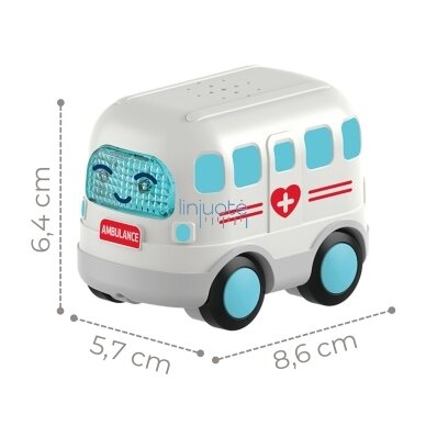 WOOPIE BABY Interaktyvus greitosios pagalbos automobilis Ambulansas Garso efektai Šviesos 5 WOOPIE BABY Interaktyvus greitosios pagalbos automobilis Ambulansas Garso efektai Šviesos 5