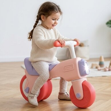WOOPIE  BABY Paspirtukas-balansinis dviratukas Ežiukas Garsas 18m+ Rožinis 1