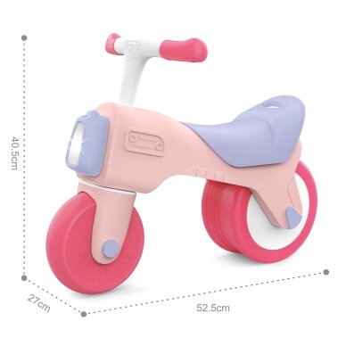 WOOPIE  BABY Paspirtukas-balansinis dviratukas Ežiukas Garsas 18m+ Rožinis 2