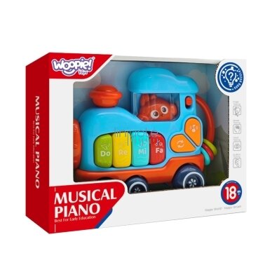 WOOPIE BABY Interaktyvus muzikinis pianinas lokomotyvas 4