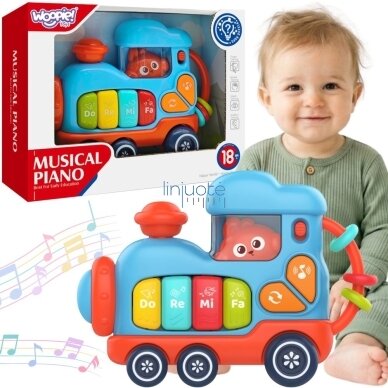 WOOPIE BABY Interaktyvus muzikinis pianinas lokomotyvas WOOPIE BABY Interaktyvus muzikinis pianinas lokomotyvas