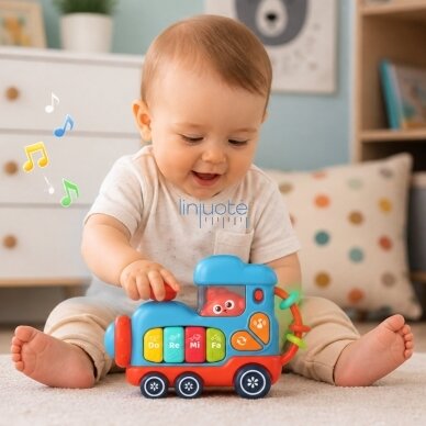 WOOPIE BABY Interaktyvus muzikinis pianinas lokomotyvas 1 WOOPIE BABY Interaktyvus muzikinis pianinas lokomotyvas 1