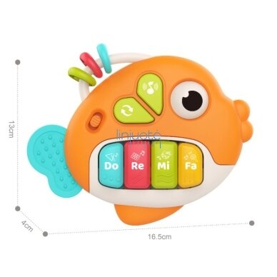 WOOPIE BABY Interaktyvus pianinas Žuvelė Muzikinės armonikėlės Garsai Šviesa 18m+ 2 WOOPIE BABY Interaktyvus pianinas Žuvelė Muzikinės armonikėlės Garsai Šviesa 18m+ 2