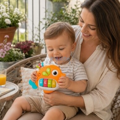 WOOPIE BABY Interaktyvus pianinas Žuvelė Muzikinės armonikėlės Garsai Šviesa 18m+ 1 WOOPIE BABY Interaktyvus pianinas Žuvelė Muzikinės armonikėlės Garsai Šviesa 18m+ 1