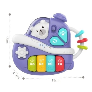 WOOPIE BABY Interaktyvus muzikinis pianinas Laivas 4