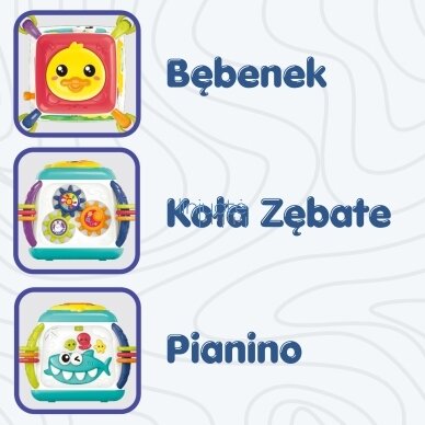WOOPIE BABY Interaktyvus edukacinis daugiafunkcis kubas 18m+ 4