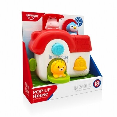 WOOPIE BABY Interaktyvus Pop-Up namelis Iššokantys gyvūnėliai Manipuliacinis žaislas 18m+ 4 WOOPIE BABY Interaktyvus Pop-Up namelis Iššokantys gyvūnėliai Manipuliacinis žaislas 18m+ 4