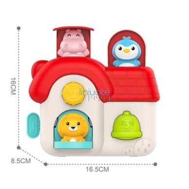 WOOPIE BABY Interaktyvus Pop-Up namelis Iššokantys gyvūnėliai Manipuliacinis žaislas 18m+ 3