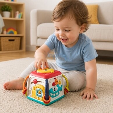 WOOPIE BABY Interaktyvus edukacinis daugiafunkcis kubas 18m+ 1