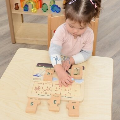 MASTERKIDZ Medinė lentelė „Pupelės gyvavimo ciklas“ 2