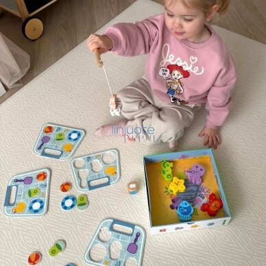 TOOKY TOY Žaidimas Žuvyčių gaudymas Vikrumo žaidimas 4