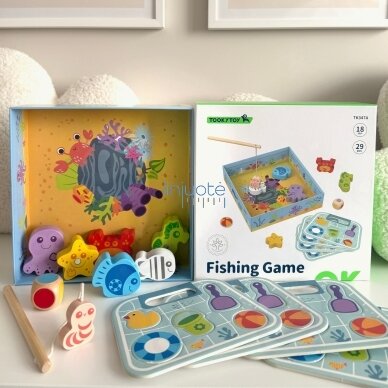 TOOKY TOY Žaidimas Žuvyčių gaudymas Vikrumo žaidimas 9