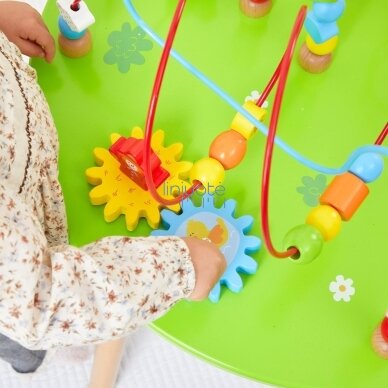 Viga medinis edukacinis sensorinis staliukas su XXL pervėrimo labirintu Montessori 4 Viga medinis edukacinis sensorinis staliukas su XXL pervėrimo labirintu Montessori 4