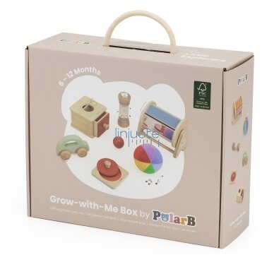 VIGA edukacinių žaislų rinkinys dėžutė Box nuo 6 mėnesių iki 12 mėnesių 11