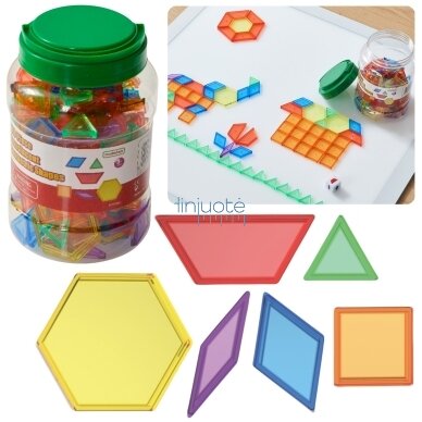 MASTERKIDZ Montessori kaladėlių rinkinys Tangram mozaika 140 el.