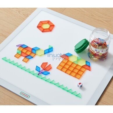 MASTERKIDZ Montessori kaladėlių rinkinys Tangram mozaika 140 el. 2
