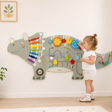 VIGA Sieninis aktyvumo skydelis Dinozauras Triceratops Lentelė 18m+ 1
