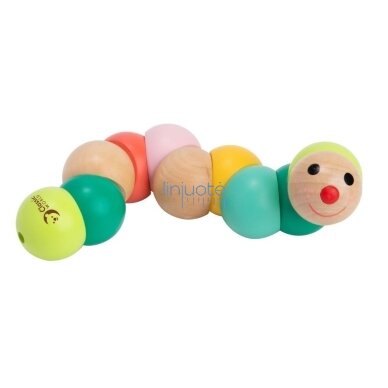Classic World Medinis manipuliacinis jutiminis žaislas Vikšras 3 Classic World Medinis manipuliacinis jutiminis žaislas Vikšras 3