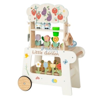 TOOKY TOY Sodo vežimėlis Parduotuvėlė Medinis Montessori 57el 3 TOOKY TOY Sodo vežimėlis Parduotuvėlė Medinis Montessori 57el 3