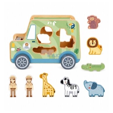 TOOKY TOY Safari veiklos kubo automobilis 2