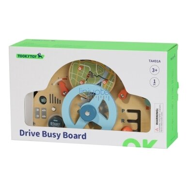 TOOKY TOY Medinis edukacinis vairas 3+ 4 TOOKY TOY Medinis edukacinis vairas 3+ 4