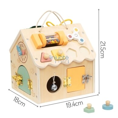 TOOKY TOY Medinis manipuliacinis namelis 5 TOOKY TOY Medinis manipuliacinis namelis 5