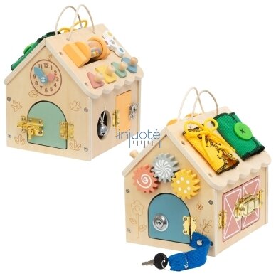 TOOKY TOY Medinis manipuliacinis namelis 2 TOOKY TOY Medinis manipuliacinis namelis 2