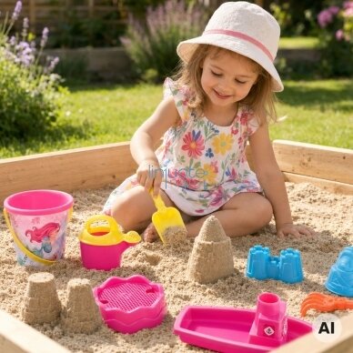 WOOPIE Smėlio žaidimų rinkinys su valtimi ir krepšiu 9 vnt. Rožinis paplūdimiui 1 WOOPIE Smėlio žaidimų rinkinys su valtimi ir krepšiu 9 vnt. Rožinis paplūdimiui 1
