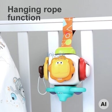 WOOPIE BABY Sensorinis kubas 6in1 - Gyvūnėliai 5