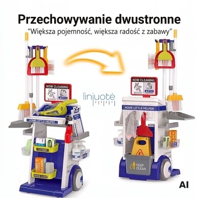 Woopie valymo rinkinys vaikams – vežimėlis, dulkių siurblys, priedai XXL 22 vnt. 3 Woopie valymo rinkinys vaikams – vežimėlis, dulkių siurblys, priedai XXL 22 vnt. 3