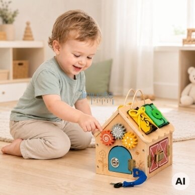 TOOKY TOY Medinis manipuliacinis namelis 1