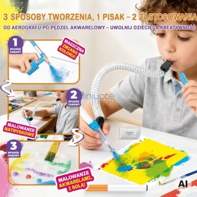 WOOPIE Kūrybinis rinkinys piešimui ir kūrimui 3in1 42 vnt. 2