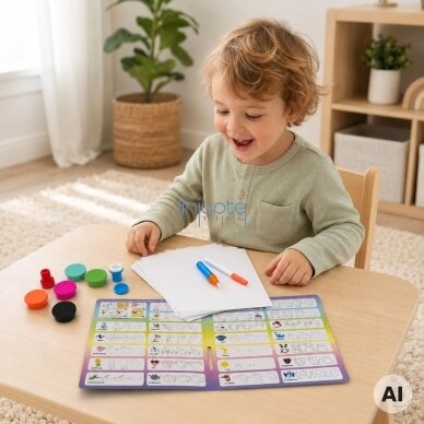 WOOPIE Magiškas teptukas kūrybinis piešimo rinkinys antspaudai vaikams 3+ 5 WOOPIE Magiškas teptukas kūrybinis piešimo rinkinys antspaudai vaikams 3+ 5