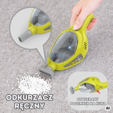 WOOPIE Valymo rinkinys vaikams Vežimėlis Siurblys Šluostė Šluota Didelis priedų rinkinys 3+ 3 WOOPIE Valymo rinkinys vaikams Vežimėlis Siurblys Šluostė Šluota Didelis priedų rinkinys 3+ 3