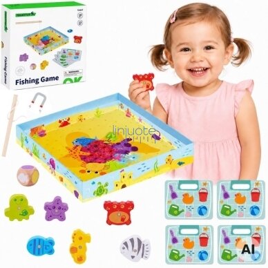TOOKY TOY Žaidimas Žuvyčių gaudymas Vikrumo žaidimas TOOKY TOY Žaidimas Žuvyčių gaudymas Vikrumo žaidimas