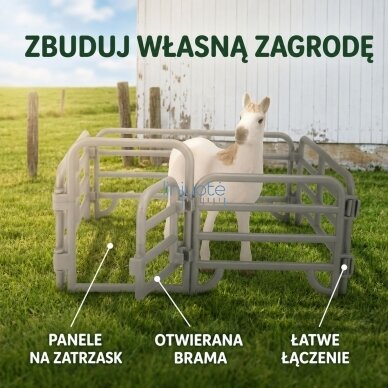 WOOPIE Figūrėlių rinkinys Ūkis Arkliai Mažasis Ūkininkas 11 vnt. Priedai 4 WOOPIE Figūrėlių rinkinys Ūkis Arkliai Mažasis Ūkininkas 11 vnt. Priedai 4