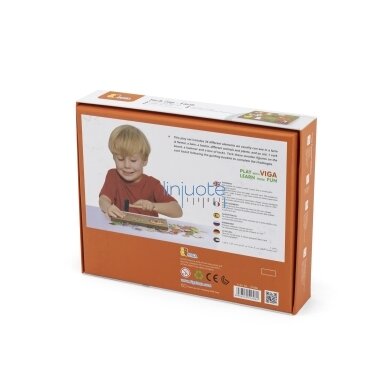 VIGA medinė kalimo mozaika Ūkis kamštinė lenta Montessori 8