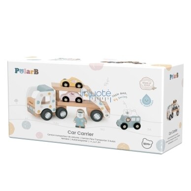 VIGA PolarB Medinė autovežė transporterį 3 automobiliai mašinėlės vairuotojas 18m+ 9