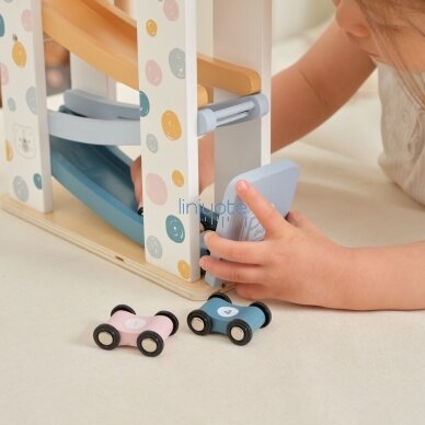 VIGA PolarB Medinis automobilių takelis Nusileidimo trasa Parkavimo aikštelė 4 mašinytės 18m+ 4