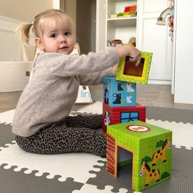 WOOPIE GREEN Edukacinė bokštelio dėlionė Ūkis dėžutėse + figūrėlės 10 el. 5 WOOPIE GREEN Edukacinė bokštelio dėlionė Ūkis dėžutėse + figūrėlės 10 el. 5