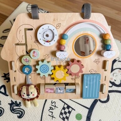 WOOPIE GREEN Edukacinė sensorinė manipuliacinė lentelė Montessori namelis 2in1 8 el. 3 WOOPIE GREEN Edukacinė sensorinė manipuliacinė lentelė Montessori namelis 2in1 8 el. 3