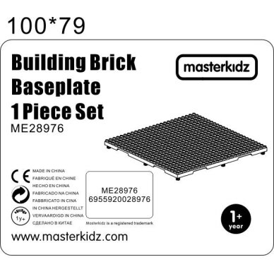 MASTERKIDZ 1 Skydelis Statybai Iš Mažų Kaladėlių 5
