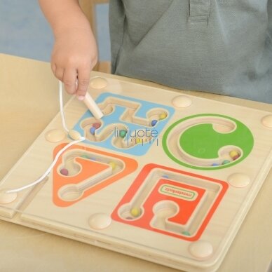 MASTERKIDZ Medieninis Magnetinis Labirintas Montessori Rašymas ir Motorika 4