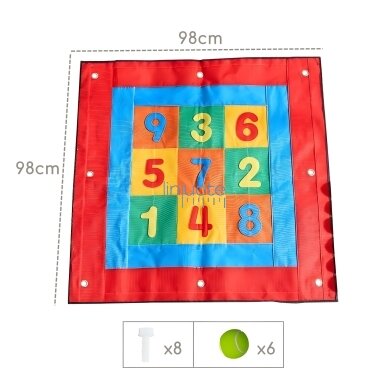 MASTERKIDZ Kvadratinis Velcro Taikinys Mesti Tikslui Ant STEM Lentelės 3