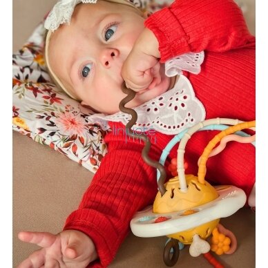 WOOPIE BABY Montessori sensorinis žaislas kramtukas barškutis daugiafunkcis UFO 3 WOOPIE BABY Montessori sensorinis žaislas kramtukas barškutis daugiafunkcis UFO 3