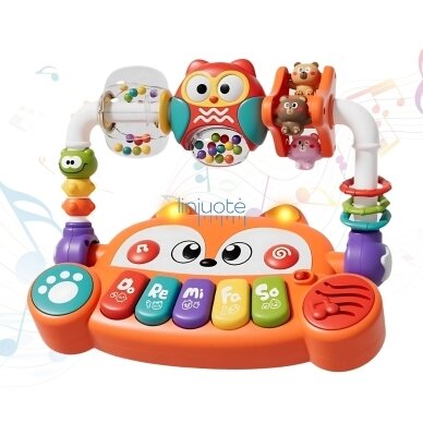 WOOPIE BABY Interaktyvus edukacinis sensorinis pianinas Laputė LED Barškučiai 1 WOOPIE BABY Interaktyvus edukacinis sensorinis pianinas Laputė LED Barškučiai 1
